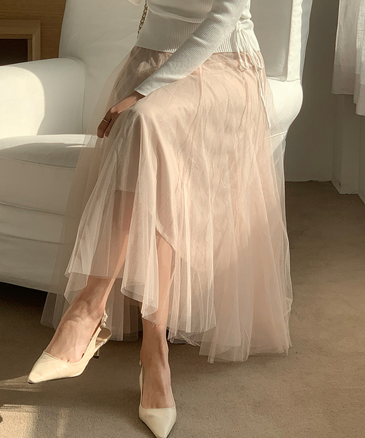 シアーロングスカート ｜ミディ/ロングスカート｜韓国