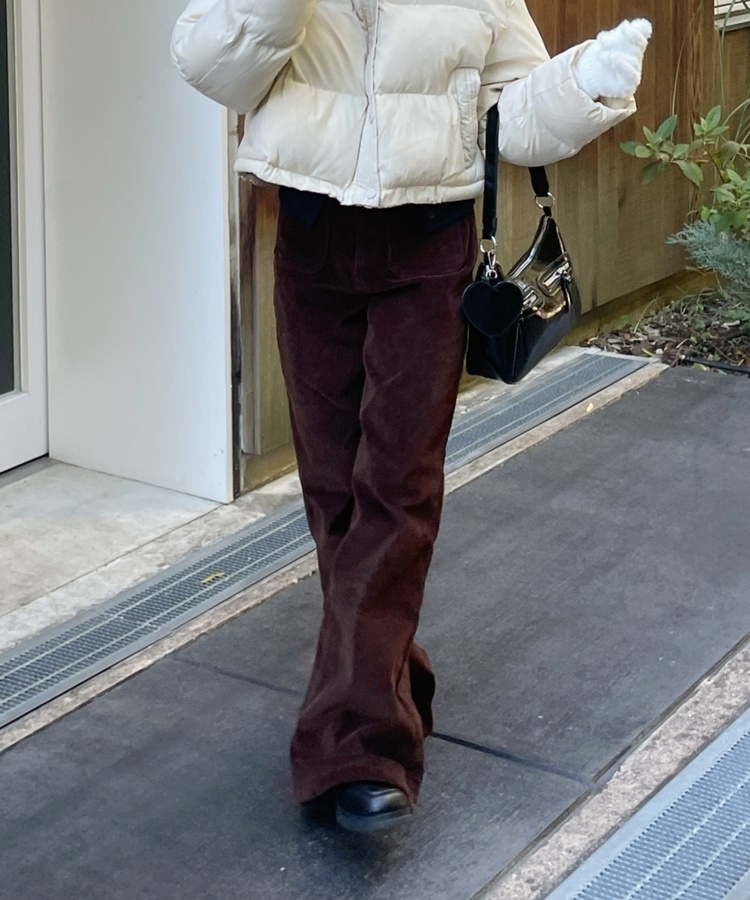 포켓 융기모 코듀로이 팬츠