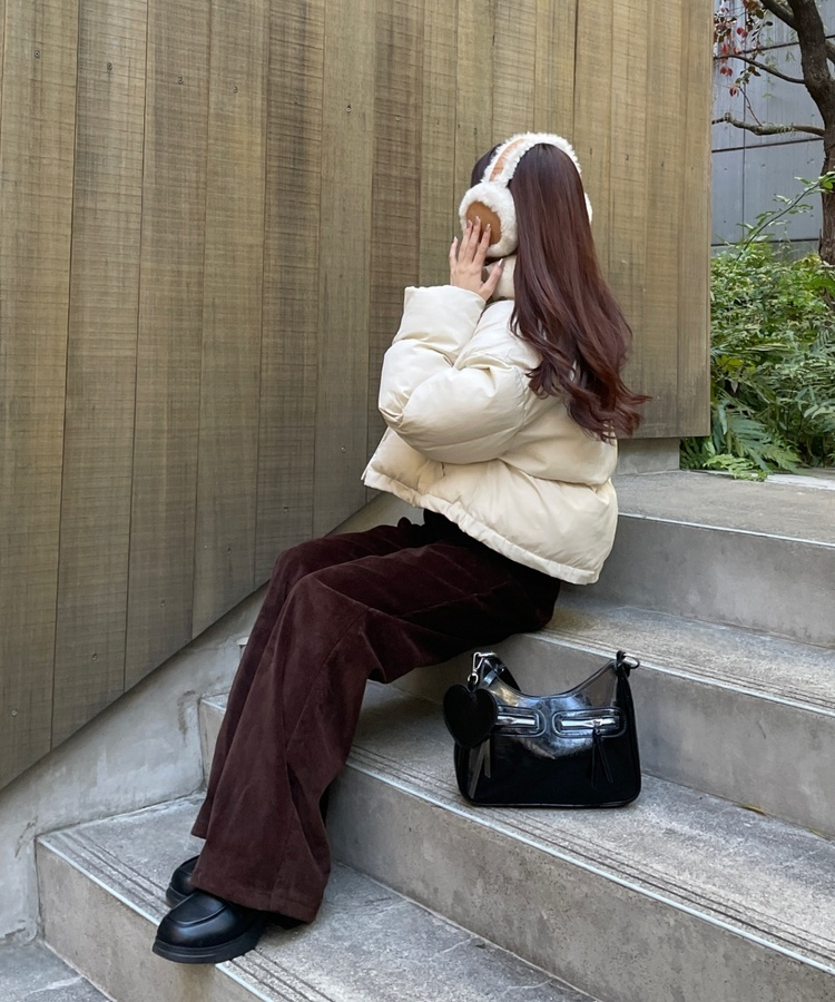 포켓 융기모 코듀로이 팬츠