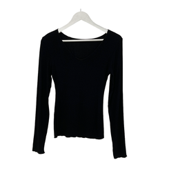 ディープVネック薄手長袖Tシャツ(6color)