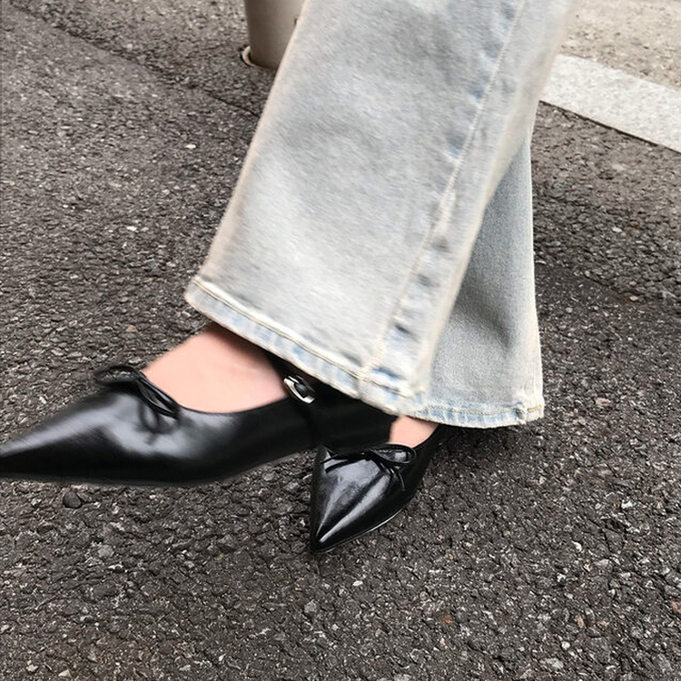 ストラップリボンフラットシューズ｜その他｜韓国ファッション