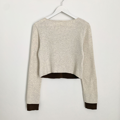 ペンダントワッペンニットカーディガン