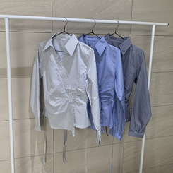 シャーリングブラウスシャツ