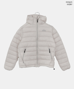 フードナイロン軽量ダウンジャンパー