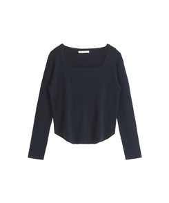 スクエアネックデイリー長袖ニット(7color)