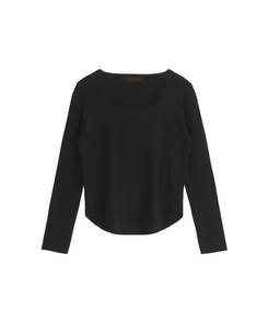 スクエアネックデイリー長袖ニット(7color)