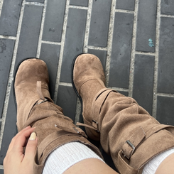 スエードロングブーツ BEIGE