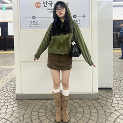 スエードロングブーツ BEIGE