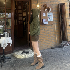 スエードロングブーツ BEIGE