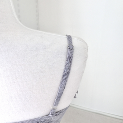 빈티지 여리핏 프릴 가디건 체크 레이어드 나시 머플러 세트