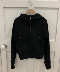 スリムスタッドフードジップアップ