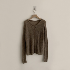 퀄리티 보장하는 포근 라운드 가을 버튼 뷔스티에 가디건 세트 탑세트 슬림핏 긴팔 레이어트 울 니트 상의 아우터 하객룩