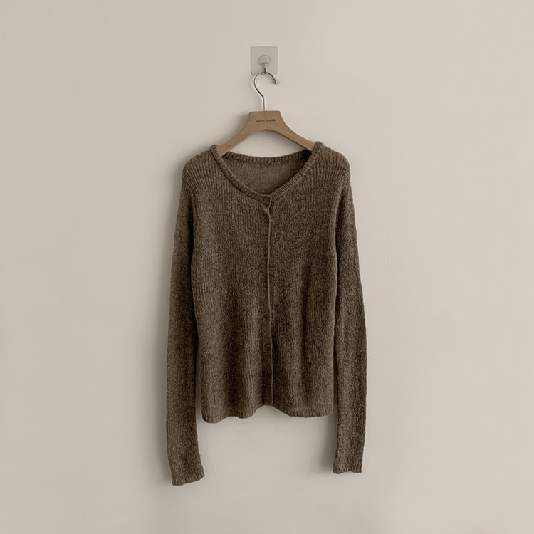 퀄리티 보장하는 포근 라운드 가을 버튼 뷔스티에 가디건 세트 탑세트 슬림핏 긴팔 레이어트 울 니트 상의 아우터 하객룩