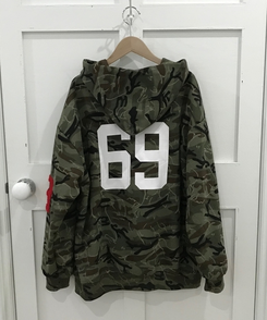 ミリタリーフードジップアップ