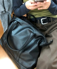 ビッグショルダーバッグ BLACK