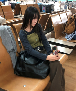 ビッグショルダーバッグ BLACK