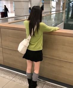 ラウンドニットカーディガン(5color) OLIVE