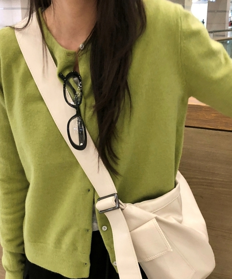 ラウンドニットカーディガン(5color) OLIVE