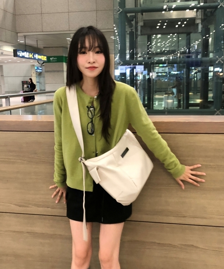 ラウンドニットカーディガン(5color) OLIVE