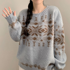 포포 노르딕 겨울 긴팔 니트 겨울옷 코위찬 삿포로 소라