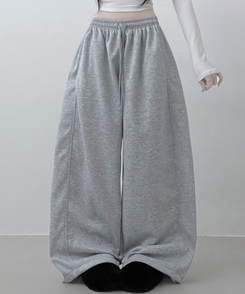 4계절팬츠옆절개와이드핏사이드스냅트레이닝롱팬츠 그레이