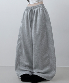 4계절팬츠옆절개와이드핏사이드스냅트레이닝롱팬츠 그레이