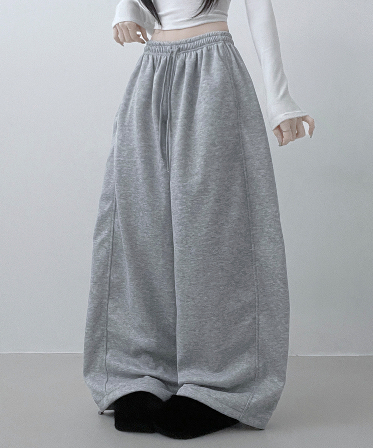 4계절팬츠옆절개와이드핏사이드스냅트레이닝롱팬츠 그레이