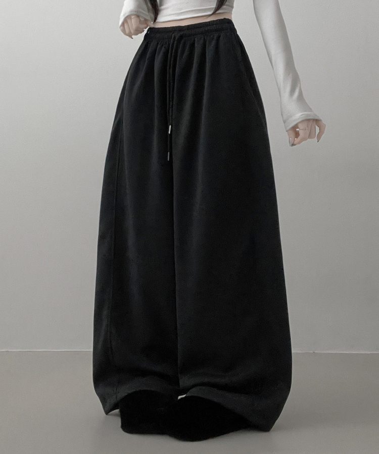 4계절팬츠옆절개와이드핏사이드스냅트레이닝롱팬츠 차콜