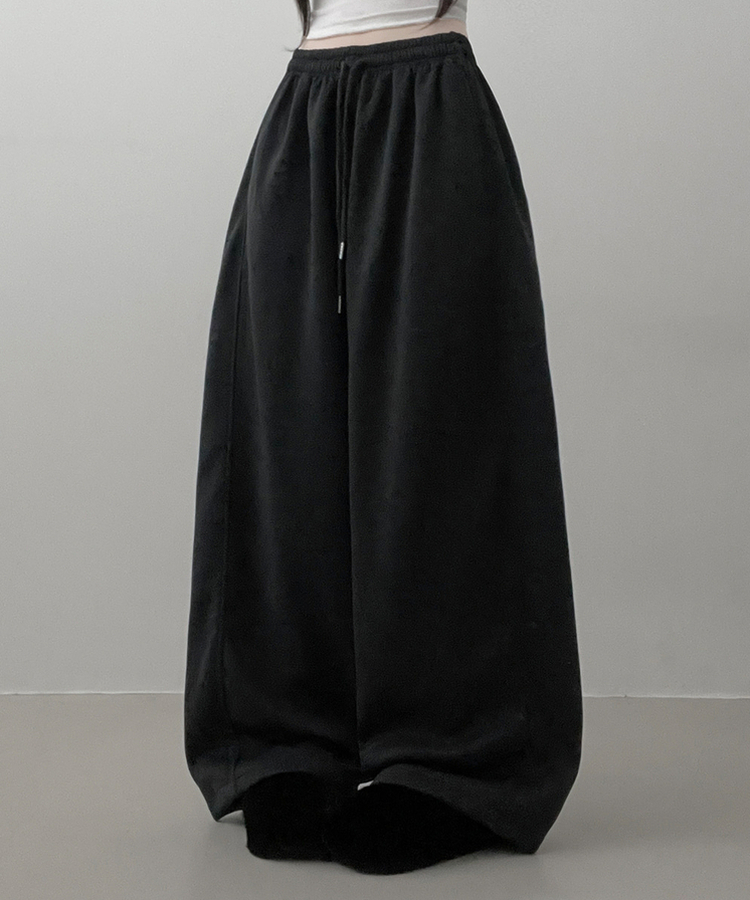 4계절팬츠옆절개와이드핏사이드스냅트레이닝롱팬츠 차콜