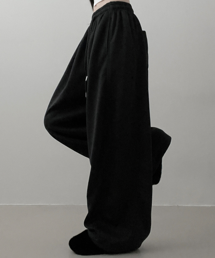 4계절팬츠옆절개와이드핏사이드스냅트레이닝롱팬츠 차콜