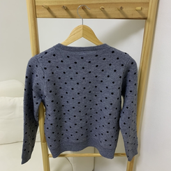 ドットラウンドニットカーディガン