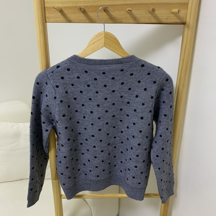 ドットラウンドニットカーディガン