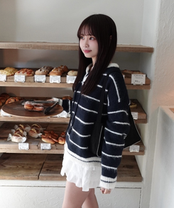 ストライプリボンニット｜ニット｜韓国ファッション通販 SONA