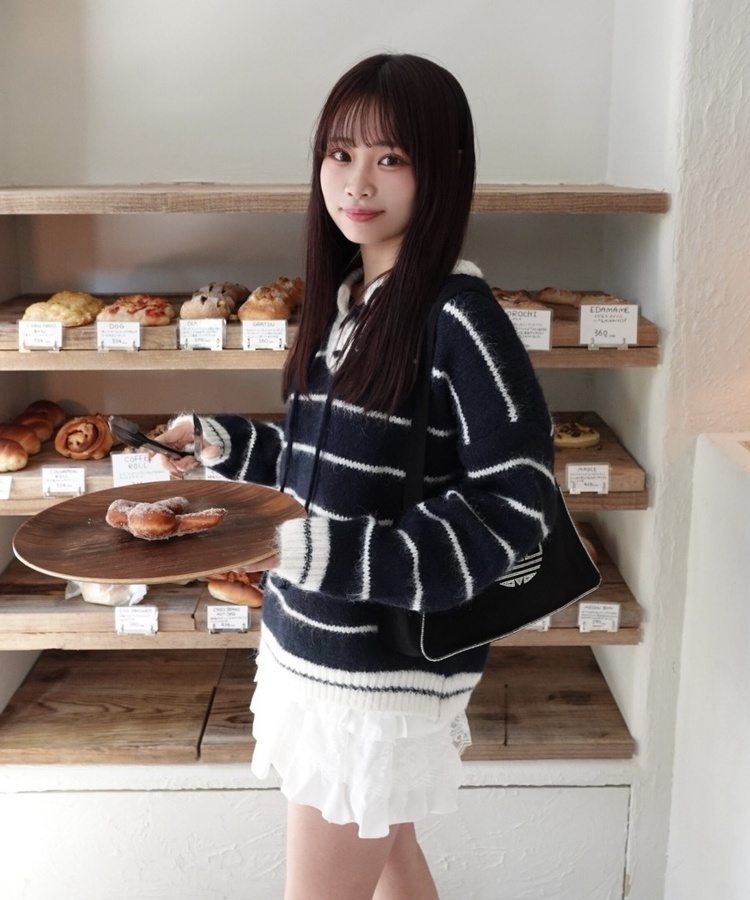 ストライプリボンニット｜ニット｜韓国ファッション通販 SONA