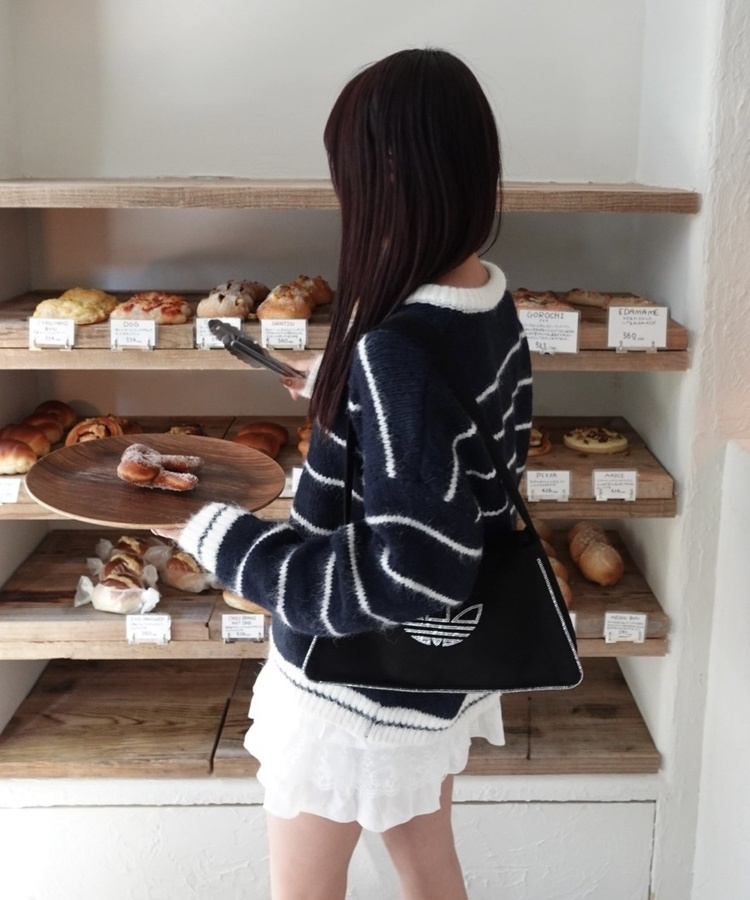 ストライプリボンニット｜ニット｜韓国ファッション通販 SONA