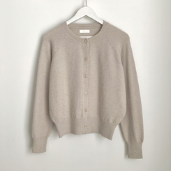 라운드 세미크롭 가을 겨울 니트가디건 빅사이즈