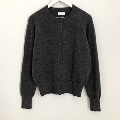 라운드 세미크롭 가을 겨울 니트가디건 빅사이즈