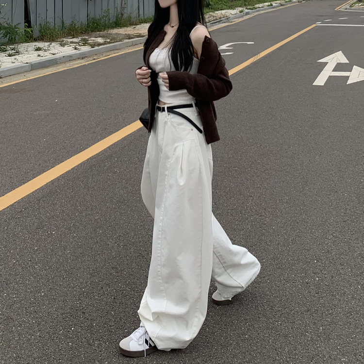 라운드 세미크롭 가을 겨울 니트가디건 빅사이즈 딥브라운