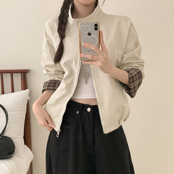 チェックオーバーフィットジャンパー IVORY