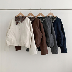 チェックオーバーフィットジャンパー