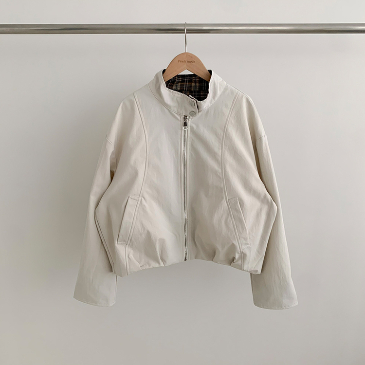 チェックオーバーフィットジャンパー