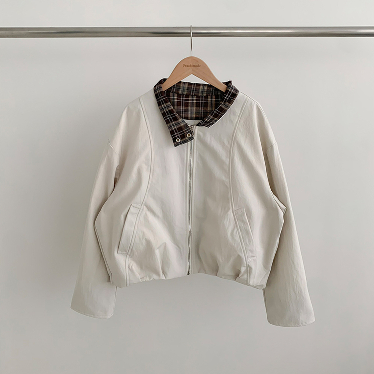 チェックオーバーフィットジャンパー