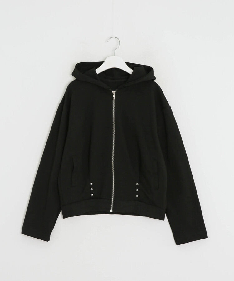 스터드 리벳 후드집업