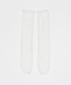 ウェーブシースルードットソックス