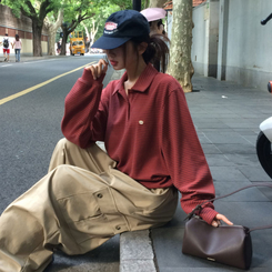 ストライプストリングTシャツ(5color) RED