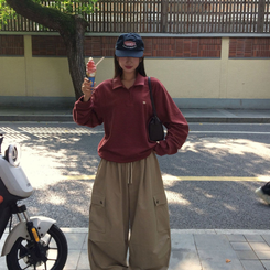 ストライプストリングTシャツ(5color) RED