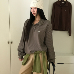 ストライプストリングTシャツ(5color) MOCHA