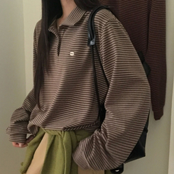 ストライプストリングTシャツ(5color) MOCHA