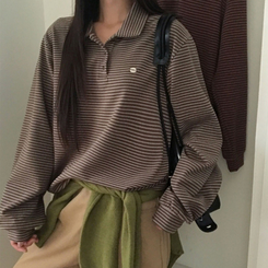 ストライプストリングTシャツ(5color) MOCHA