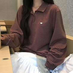 ストライプストリングTシャツ(5color) BROWN